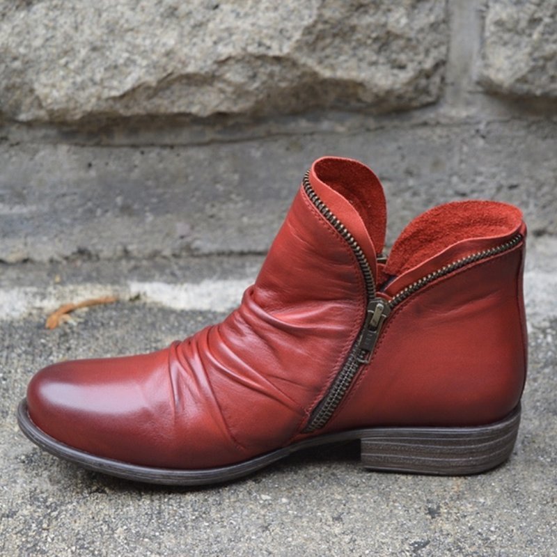 Chic Ankle Boots with Zipper
