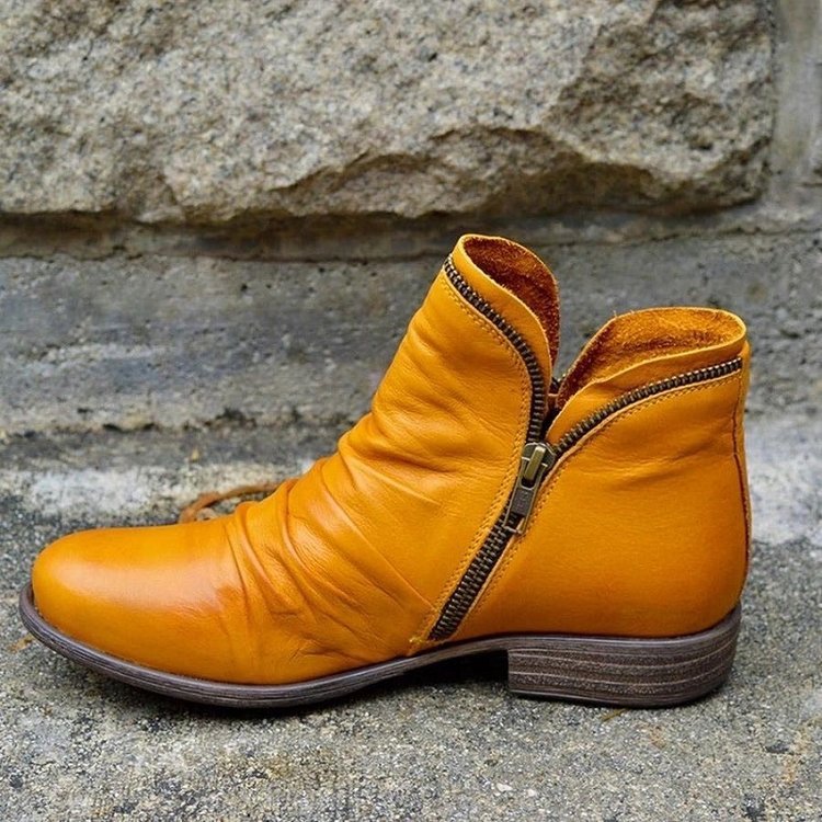Chic Ankle Boots with Zipper