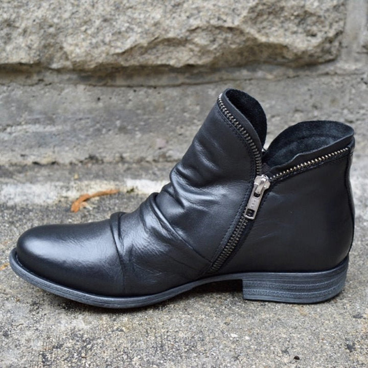 Chic Ankle Boots with Zipper