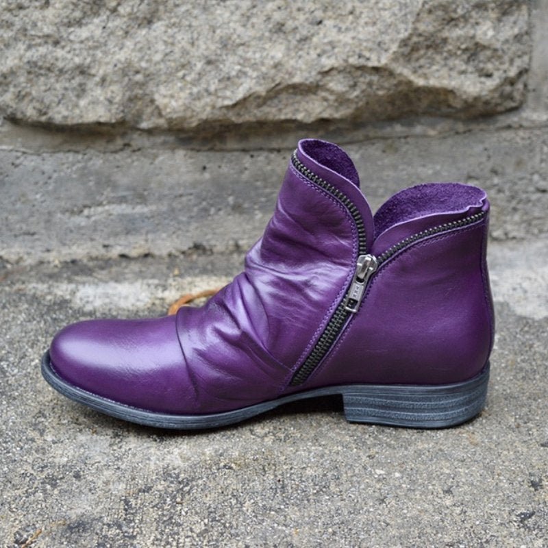 Chic Ankle Boots with Zipper