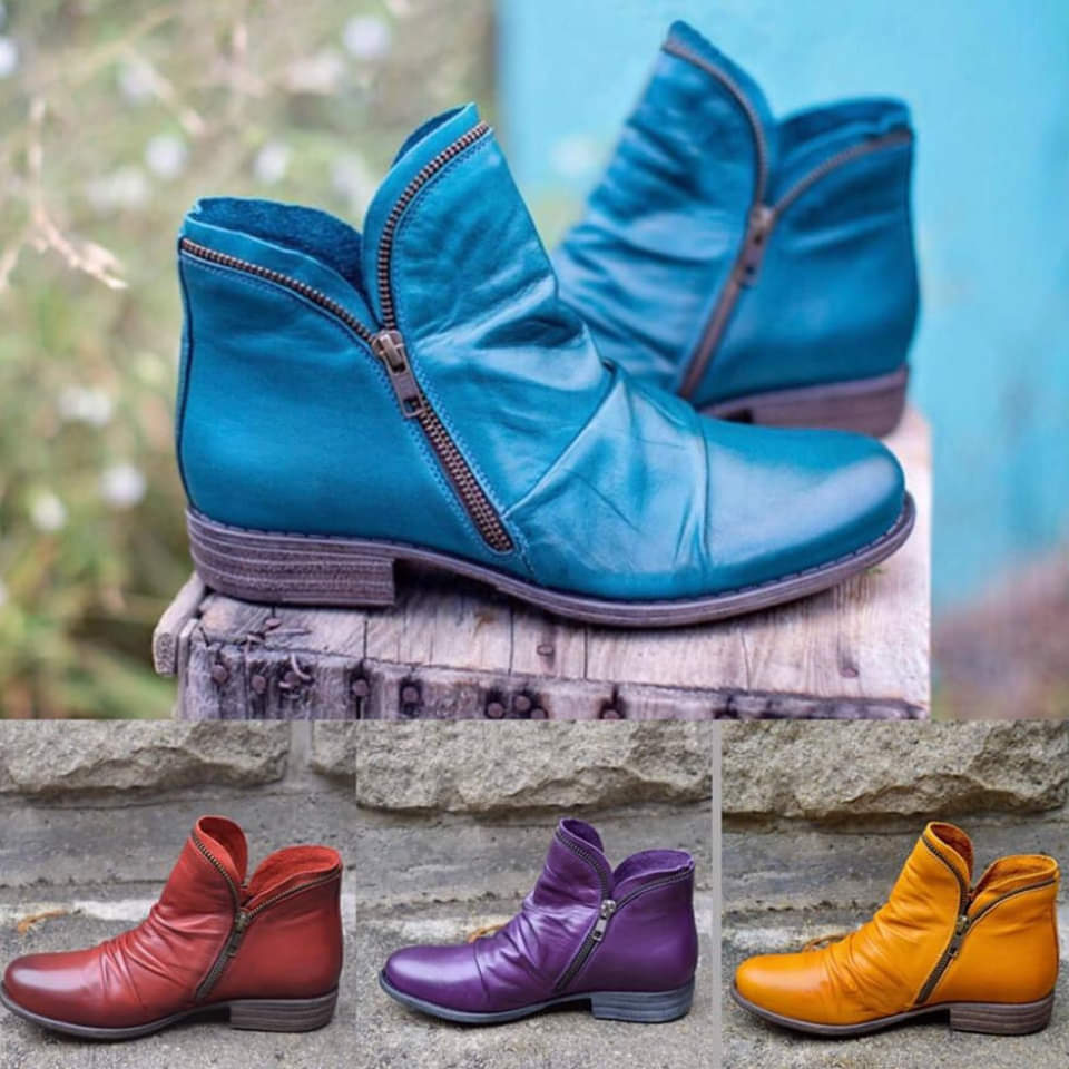 Chic Ankle Boots with Zipper